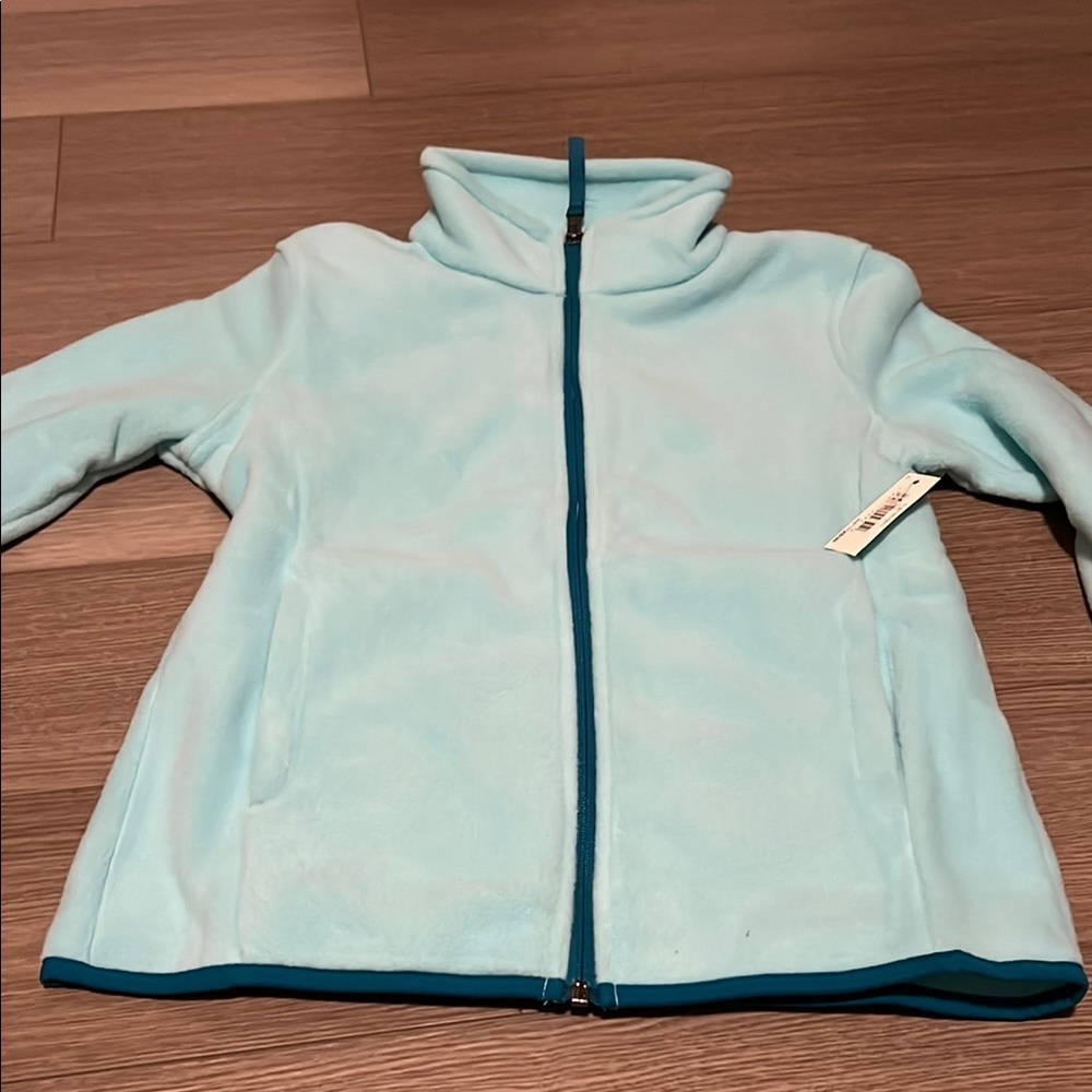 Amazon Essentials Light Blue Fleece Jacket - Picture 2 of 5